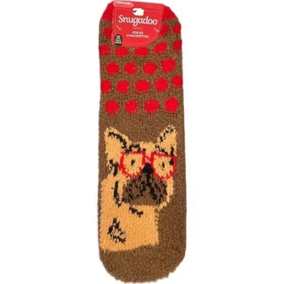 *3/$15* Fuzzy Puppy Dog Slipper Socks - Picture 2 of 2